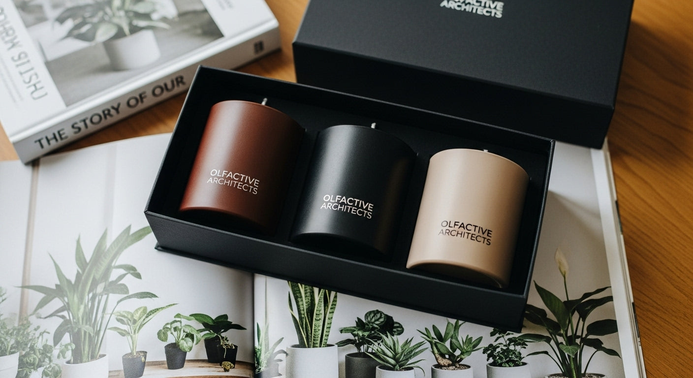 Set Exclusivo de 3 Velas – Olfactive Architects